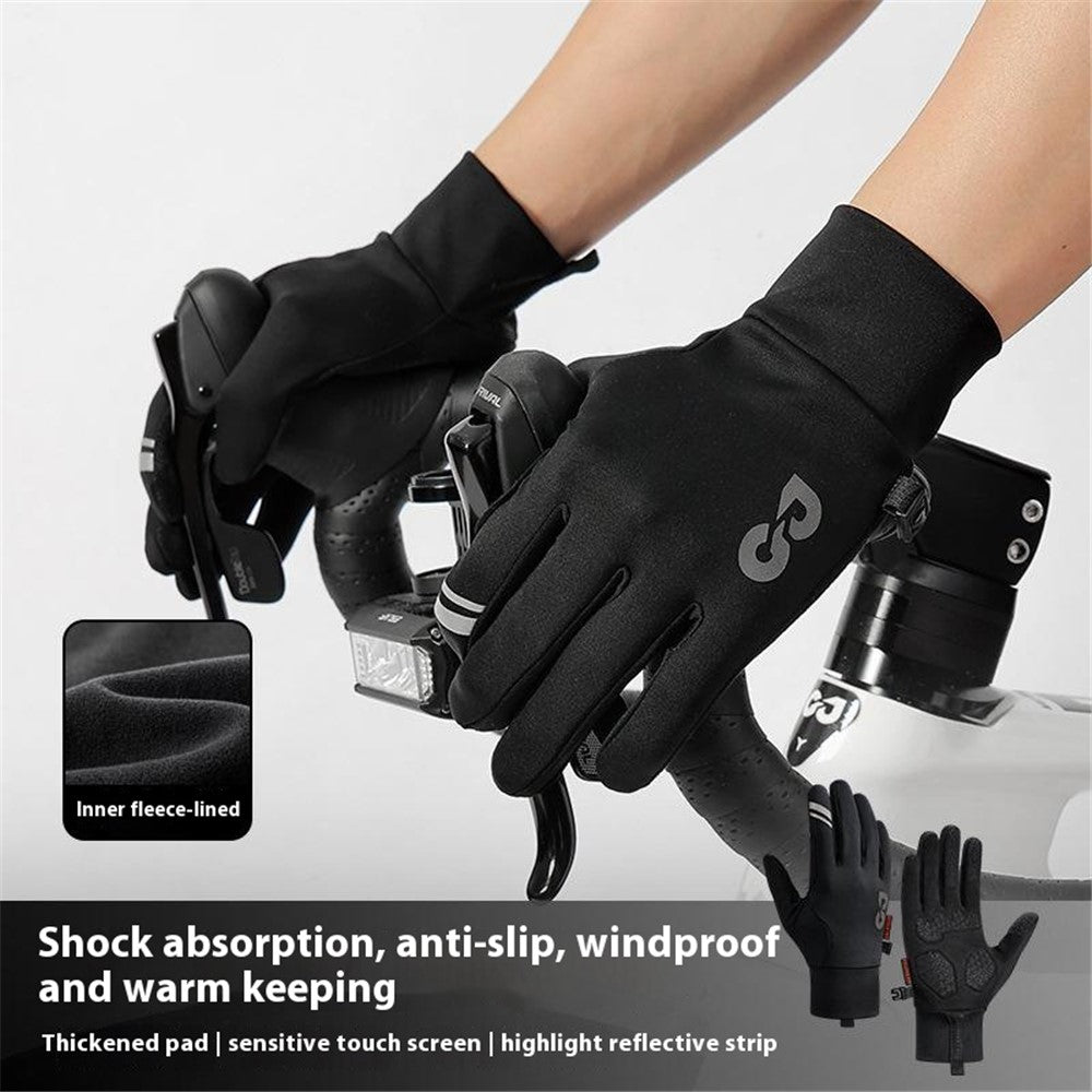 golovejoy handschuhe DB74 Winter Outdoor Sports Fleece Lined Gloves Non Slip Touch Screen Mittens Size L VDO M3 Wireless Cycle Einsteigerpreis. Farbe:3010 metallic b Need a glove that