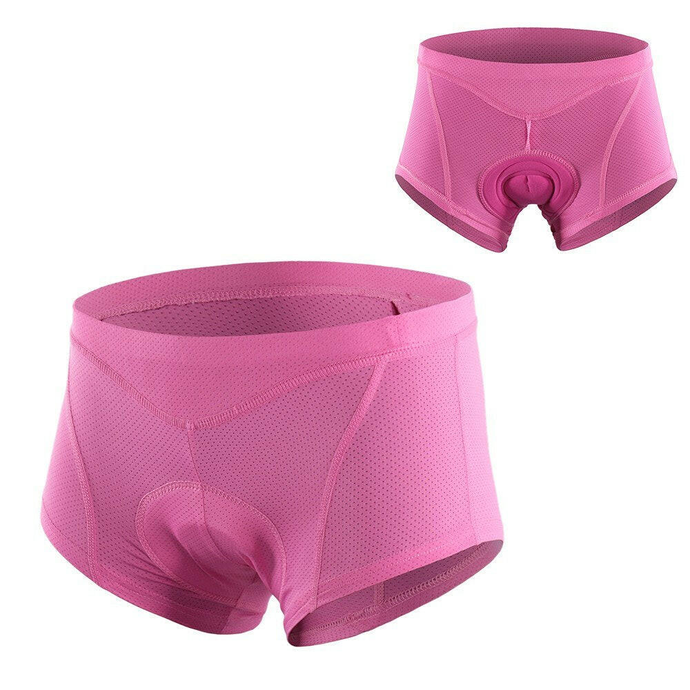 womens bicycle underwear Women Bike Underwear 3D Gel Padded Bicycle Briefs Pink / M