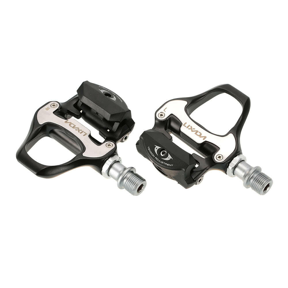 Lixada Road Bike Pedals SPD-SL Single-sided Clipless Bicycle 6 Degree Float Pedals Biking Cycling Pedal Clip-in Pedals