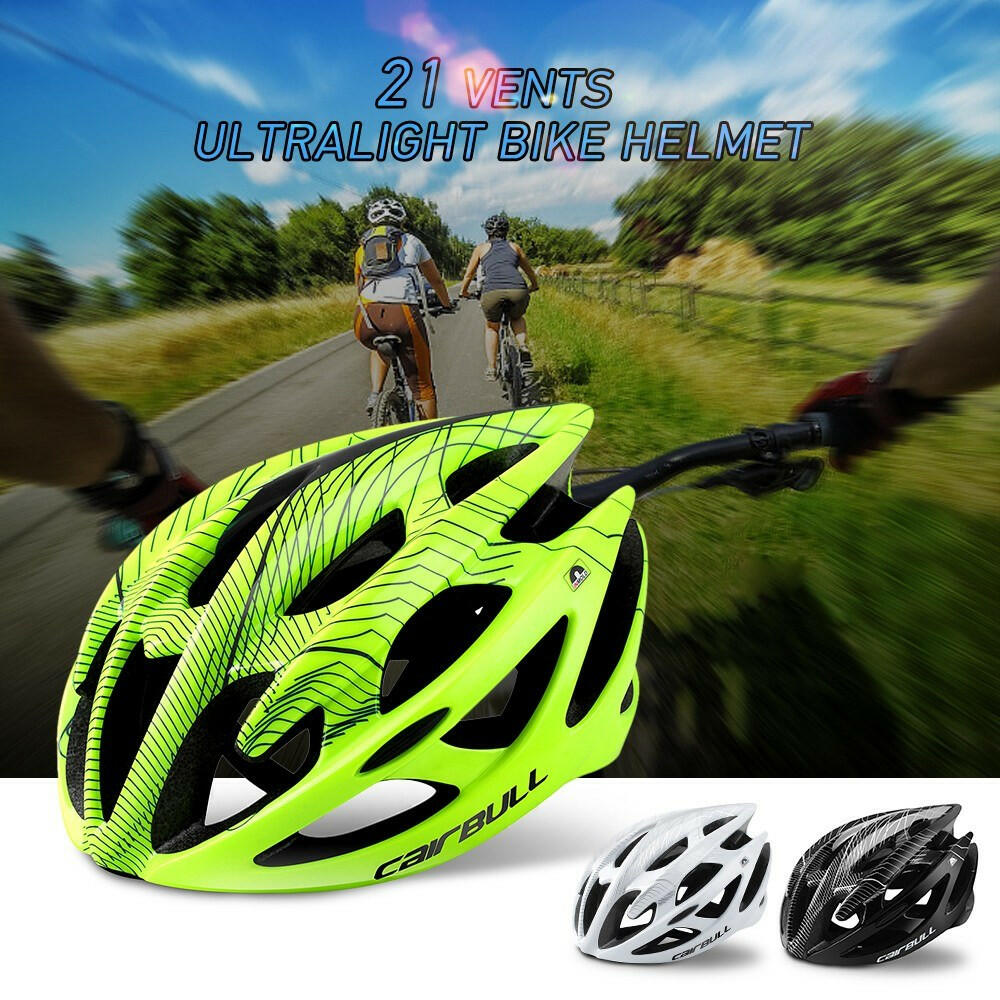 Cycling Helmet Superlight 21 Vents Breathable MTB Mountain Bike Road  Bicycle Safety Helmet