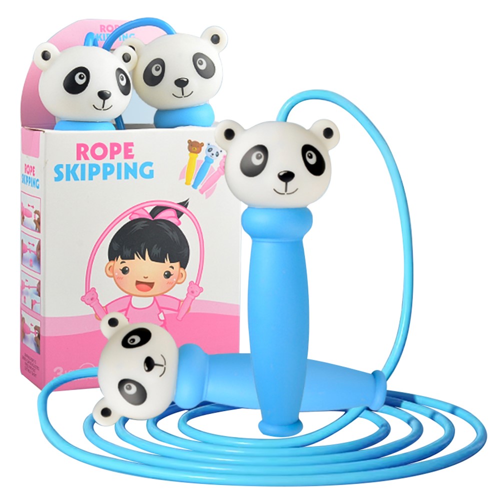 JY1028 Cartoon Animal Design Kids Jump Rope Exercise Workout PVC Skipping Rope