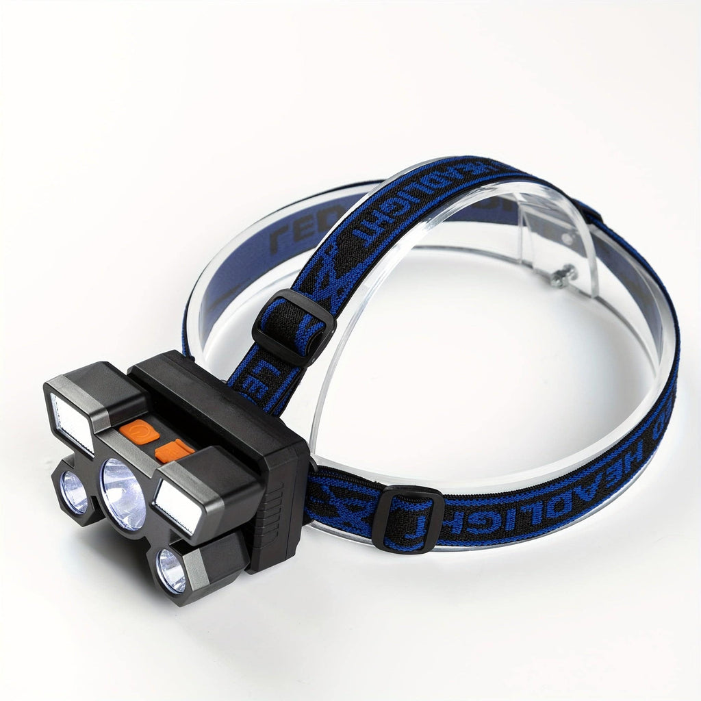 Rechargeable LED Headlamp For Outdoor Adventures - Bright, Long-Lasting, And Convenient-WAYBIKER