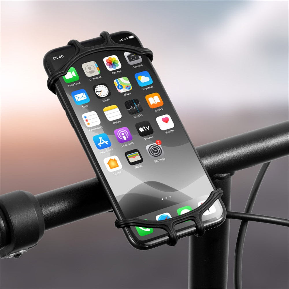 WEST BIKING Silicone Bicycle Phone Holder Motorcycle Mobile Phone Stand Mount for iPhone Samsung