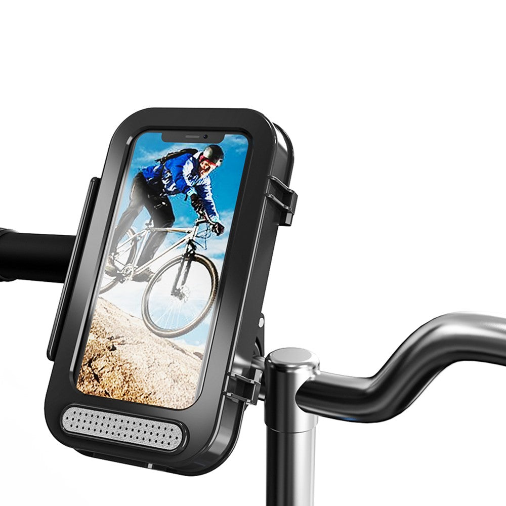 MTB Electric Bicycle Waterproof Touch Screen Phone Case Motorcycle Bike Handlebar Mount Mobile Phone Holder
