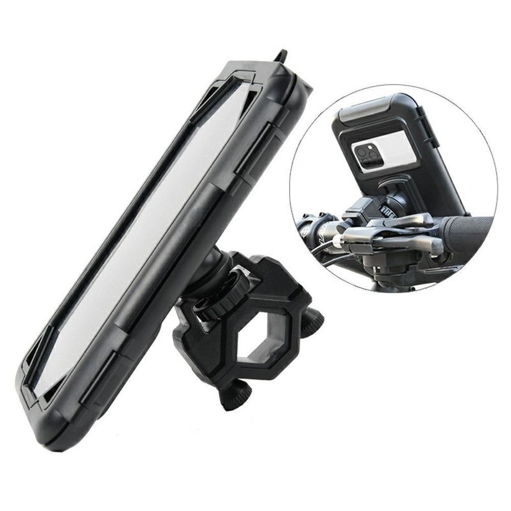 Electric Bicycle Motorcycle Bike Handlebar Mount Waterproof Phone Case Holder Stand