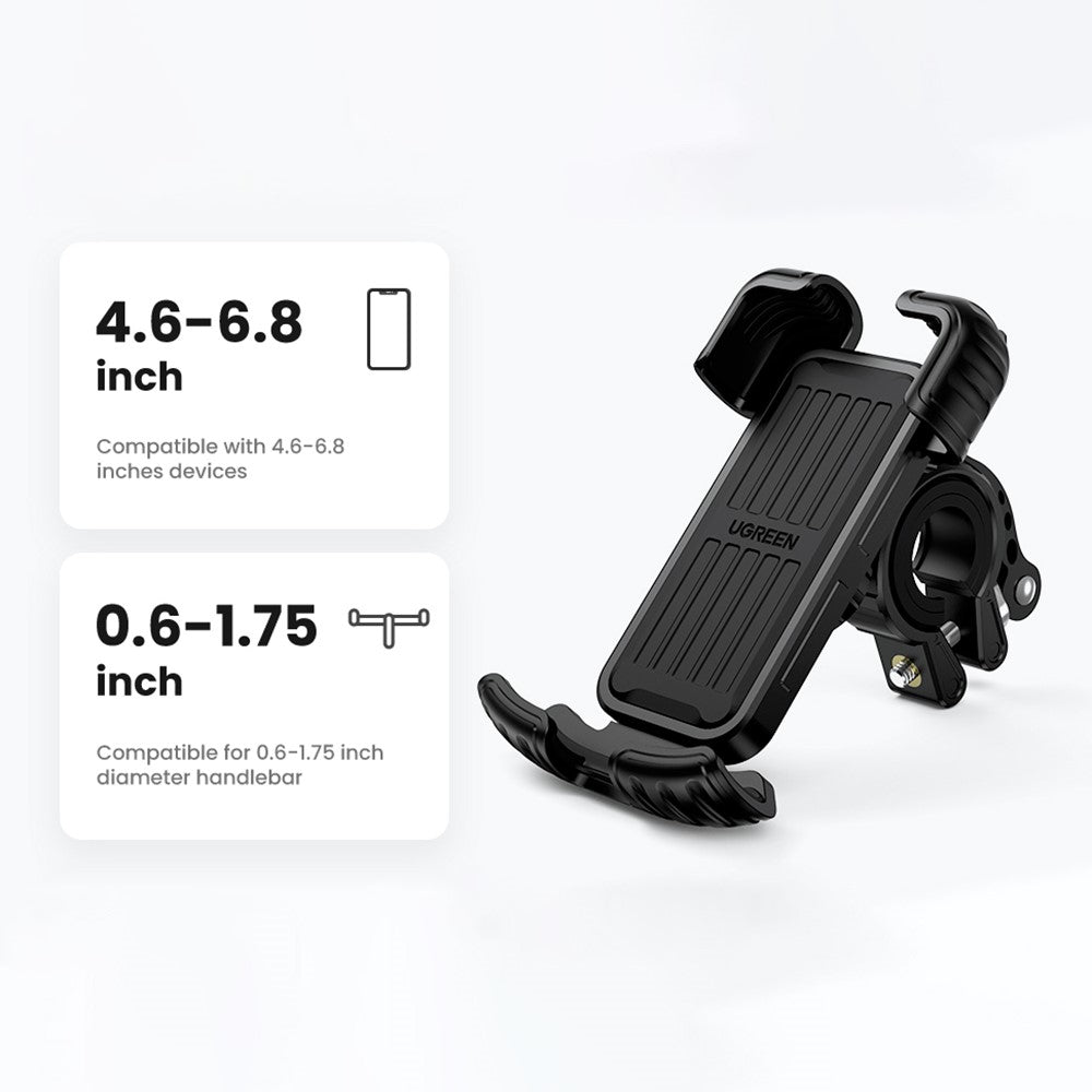 UGREEN For 4.6-6.8inch Mobile Phone 360 Degree Rotation Mountain Bike Handlebar Bracket