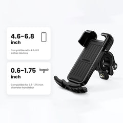 UGREEN For 4.6-6.8inch Mobile Phone 360 Degree Rotation Mountain Bike Handlebar Bracket