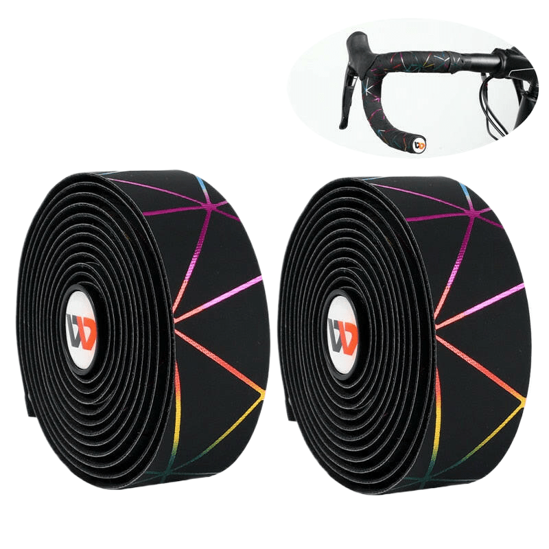 WEST BIKING Soft Bicycle Handlebar Tape EVA PU Bike Bar Tape Professional Cycling Damping Anti-Vibration Wrap With 2 Bar Plugs-WAYBIKER