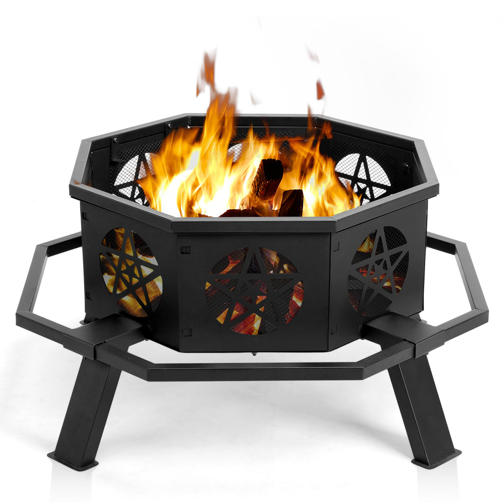 35-Inch Outdoor Fire Pit for Cozy Backyard Gatherings