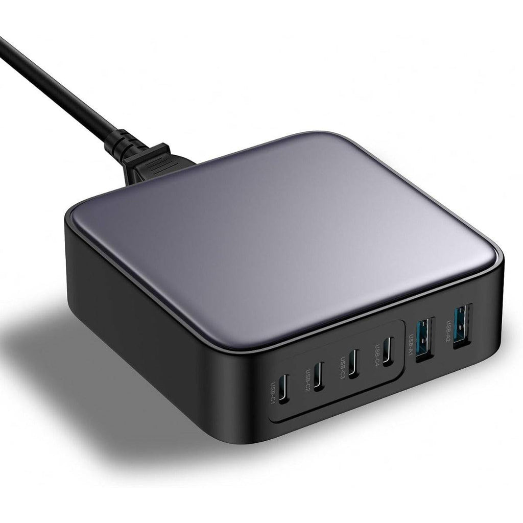 Full Power 240W USB C Charger, AXDIG 6-Port GaN Desktop Charger, USB C Charging Station for MacBook Pro/Air, iPad Pro/Air, iPhone 15 Pro Max/14, Galaxy S24 Ultra, Steam Deck-WAYBIKER