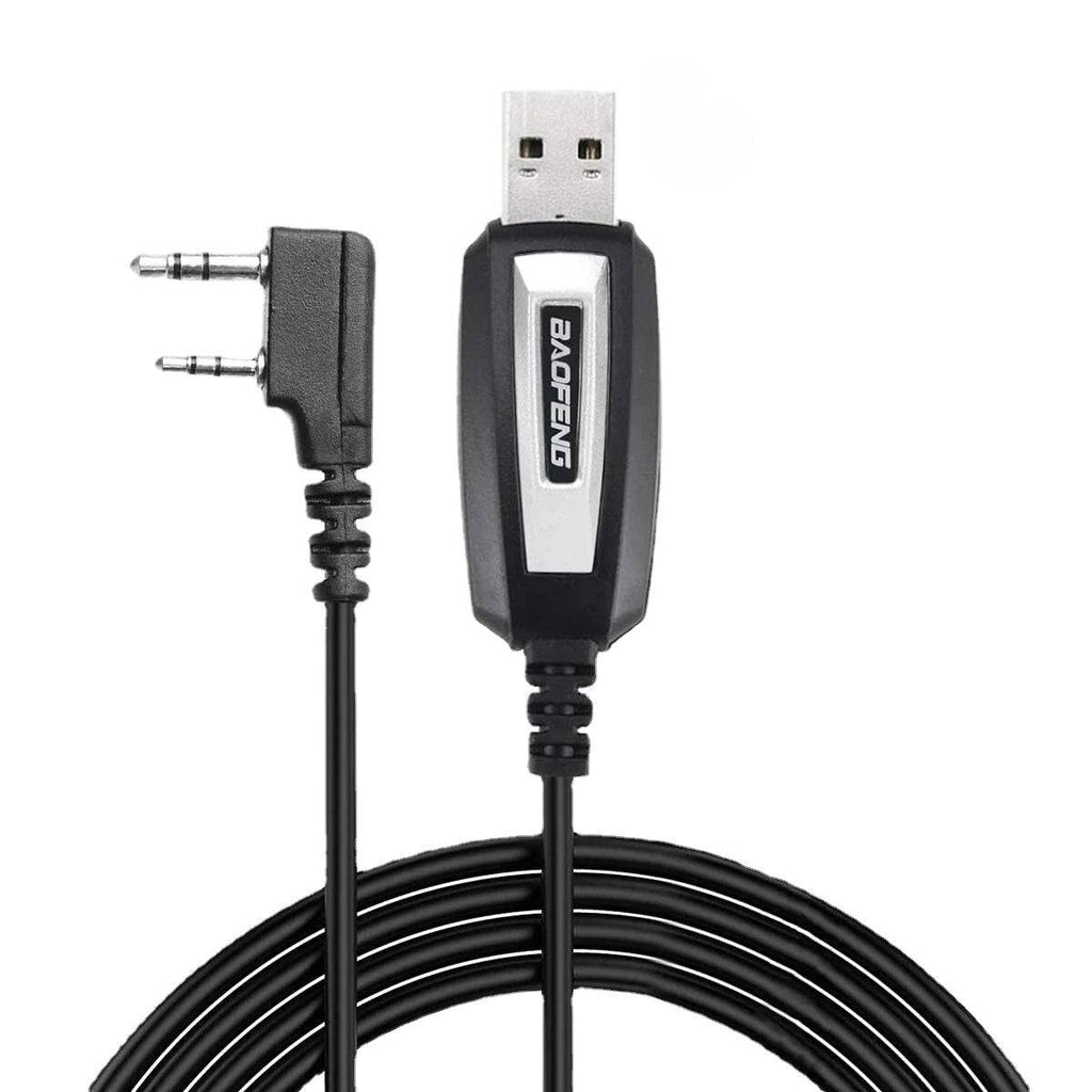 Original Baofeng USB Programming Cable With Driver CD for BaoFeng UV-5R K5 888S 5RH 82 UV-13 17 21 18 PRO Walkie Talkie Radio-WAYBIKER