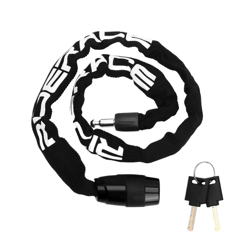 RIDERACE Bicycle Chain Lock Portable Anti-theft High Security MTB Mountain Bike Lock With 2 Keys For Scooter Electric E-Bike-WAYBIKER