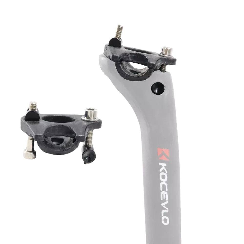 KOCEVLO Carbon Fiber Seatpost Mountain Bike/Road Bike Top Cover Stem Cover Material Seatpost Light Seatpost Parts-WAYBIKER