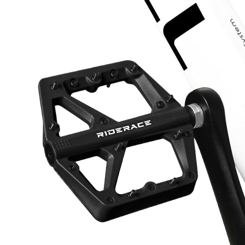 RIDERACE Bicycle Pedals Nylon Seal Bearings Ultralight Road BMX MTB Mountain Bike Pedal Flat Platform Anti Slip Cycling Parts