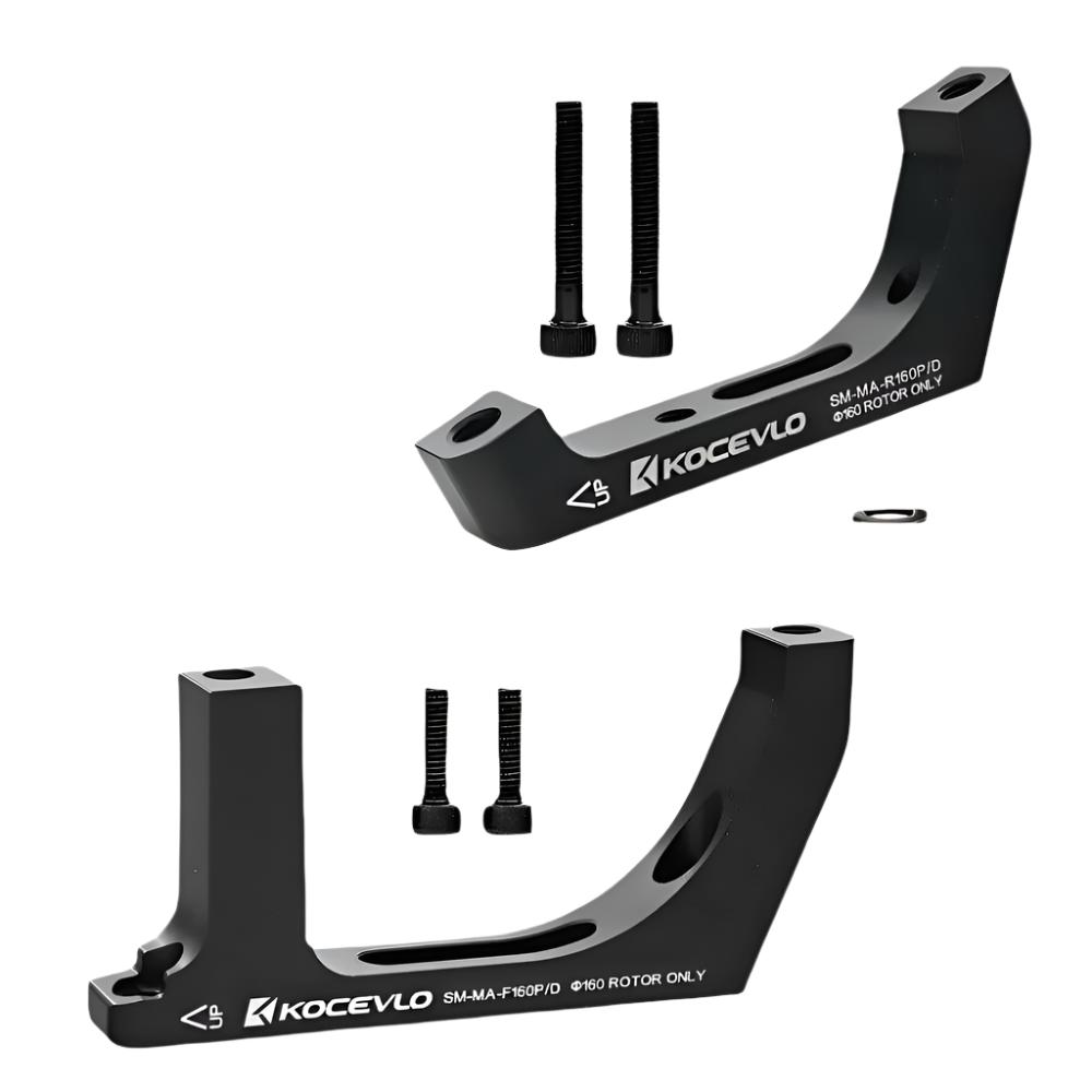 KOCEVLO SM-MA-F160P/D R160P/D Flat-Mount to Post-Mount caliper Adapter for 160mm Rotor Road Disc Brake FM to PM-WAYBIKER