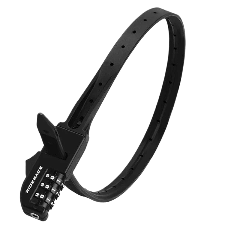 RIDERACE Password Tie Lock Multipurpose Bicycle Electric Scooter Motorcycle Portable Anti-theft 3 Digit Bike Helmet Lock Black-WAYBIKER