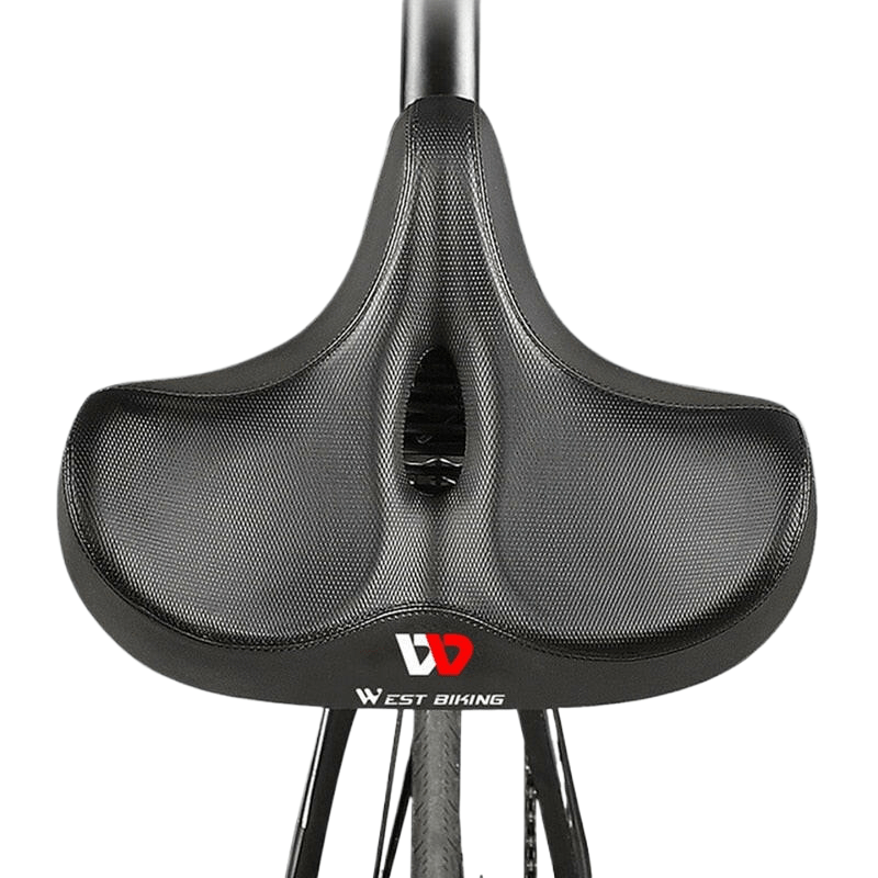 WEST BIKING MTB Saddle Wide Ergonomic Comfortable Bicycle Spring Damping Saddle Cruiser Electric Bike Thick Memory Seat Cushion-WAYBIKER