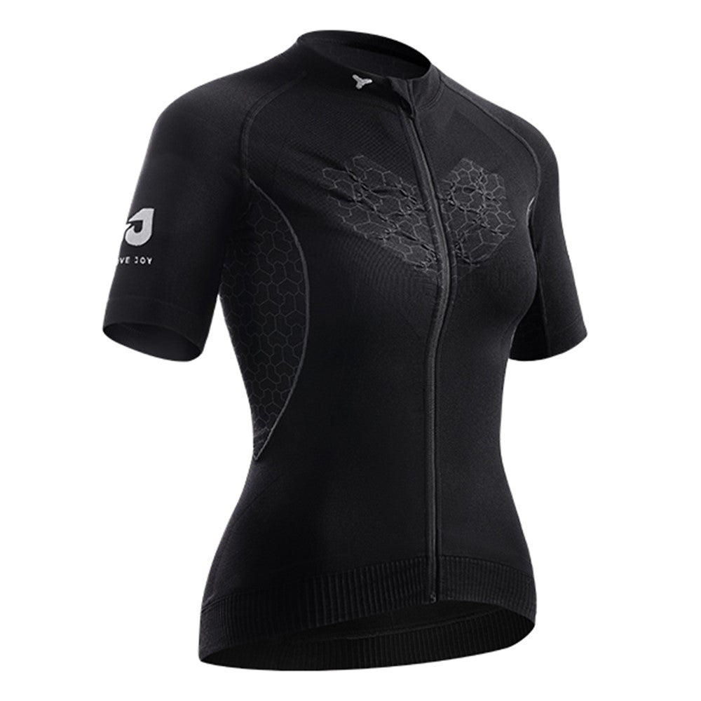 GOLOVEJOY QXF02 Women's Cycling Short Sleeves Shirt Sports Tops Zipper Bike Jersey