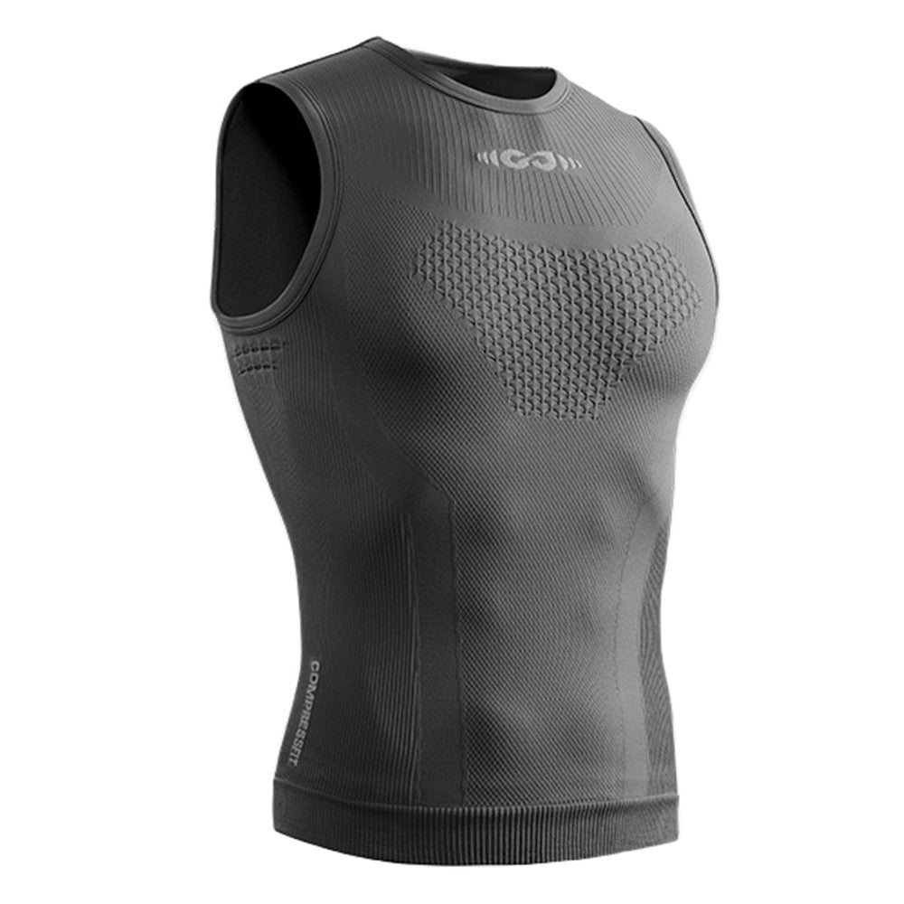 GOLOVEJOY JS01 Summer Men Sleeveless Compression Tank Top Quick Dry Breathable Fitness Vest, Size L