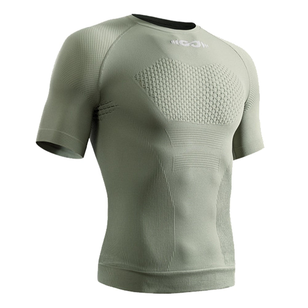 GOLOVEJOY JS02 Outdoor Sports Breathable Men Compression Short Sleeve Top for Cycling Running, Size XL