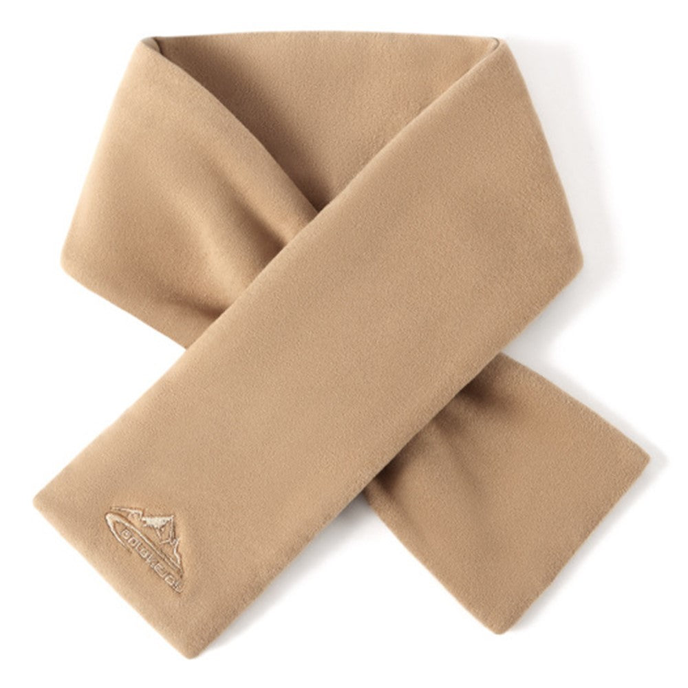 GOLOVEJOY DWJ47 82cm Retro Men Winter Scarf Warm De Rong Velvet Outdoor Windproof Scarf