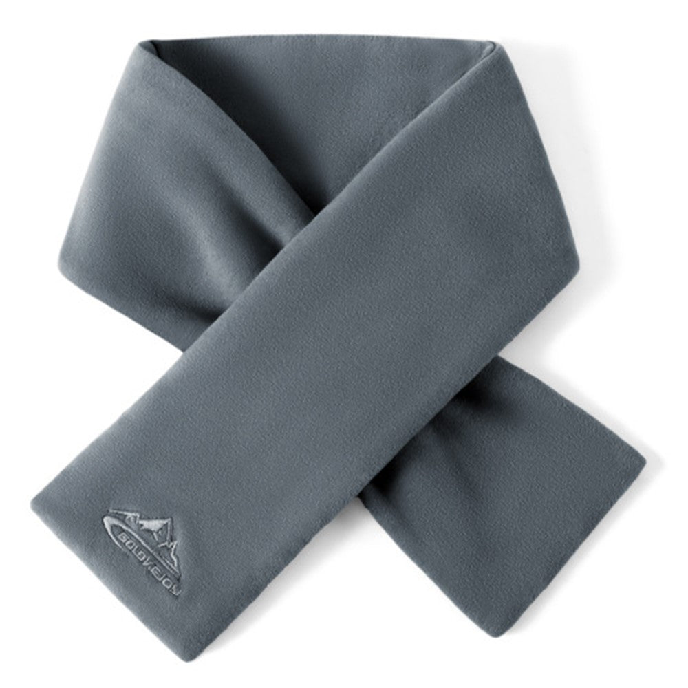 GOLOVEJOY DWJ47 82cm Retro Men Winter Scarf Warm De Rong Velvet Outdoor Windproof Scarf
