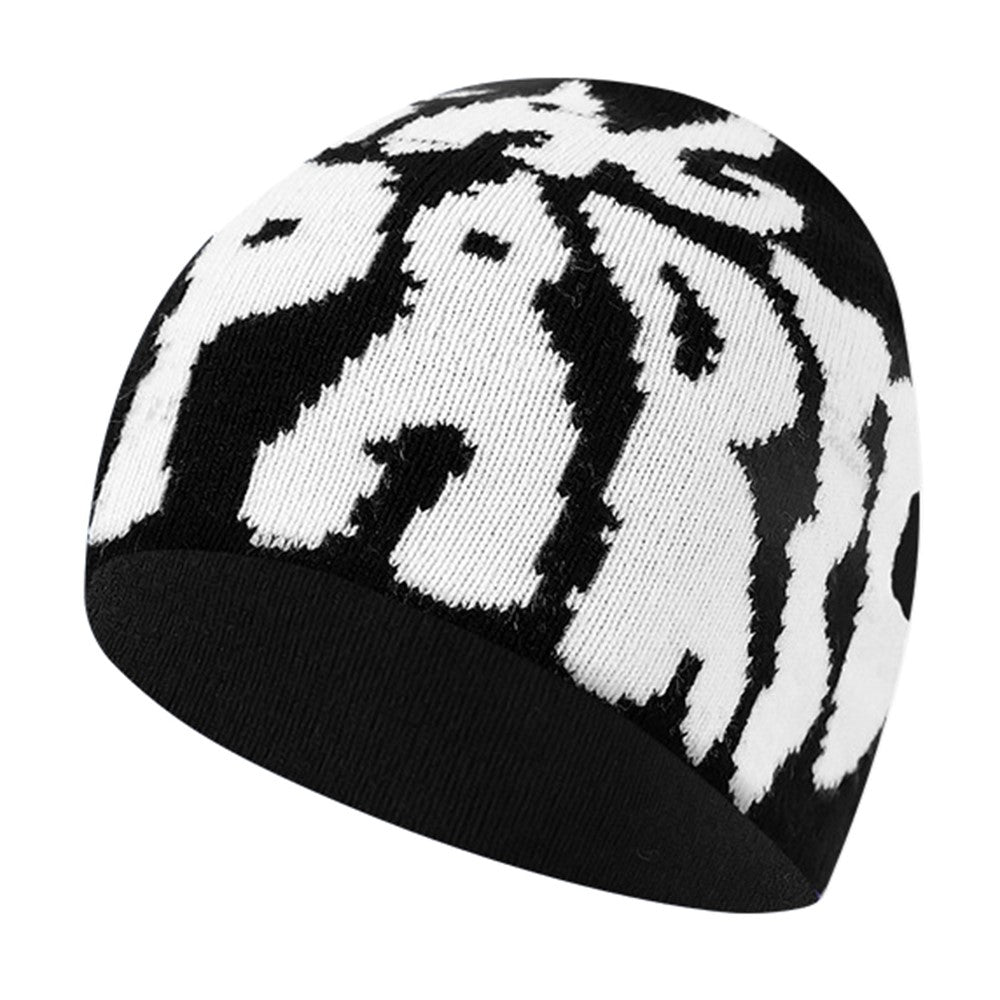 Warm Thicken Knitted Hat Outdoor Sports Windproof Unisex Autumn Winter Woolen Yarn Hat