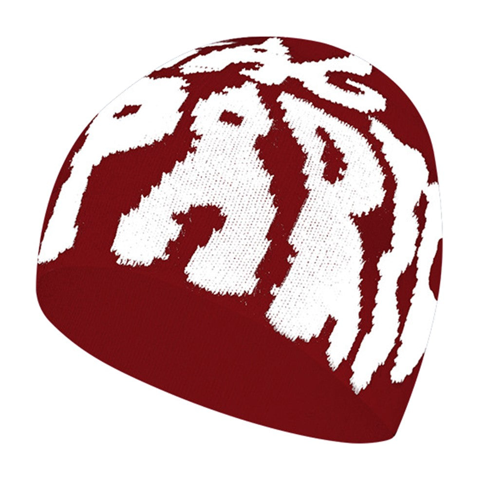 Warm Thicken Knitted Hat Outdoor Sports Windproof Unisex Autumn Winter Woolen Yarn Hat