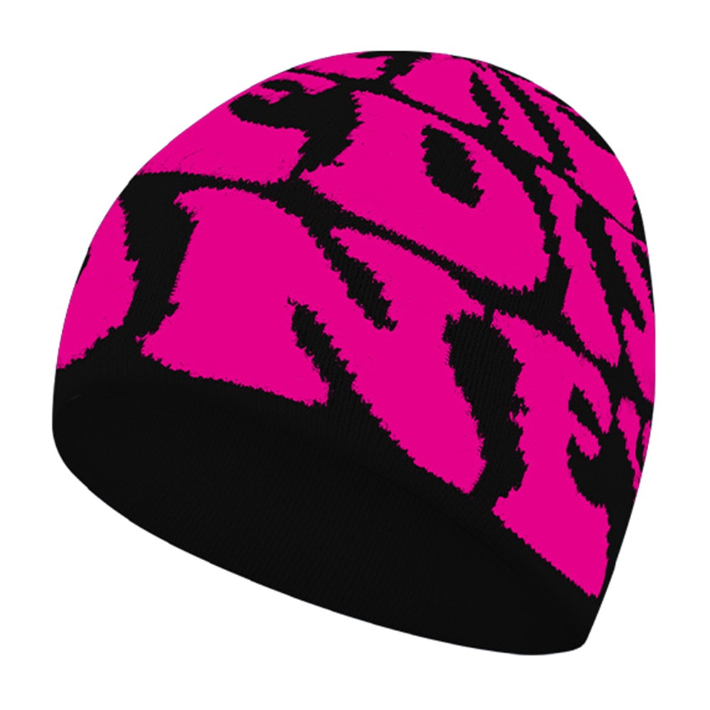 Letters Design Autumn Winter Thermal Knitted Beanie for Men Women Outdoor Windproof Cap