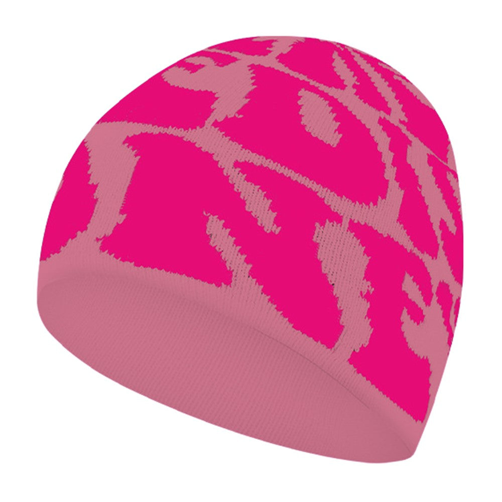 Letters Design Autumn Winter Thermal Knitted Beanie for Men Women Outdoor Windproof Cap