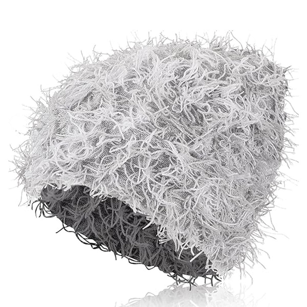 Double-Layer Warm Knitted Hat Autumn Winter Ear Protection Unisex Woolen Yarn Beanie Cap