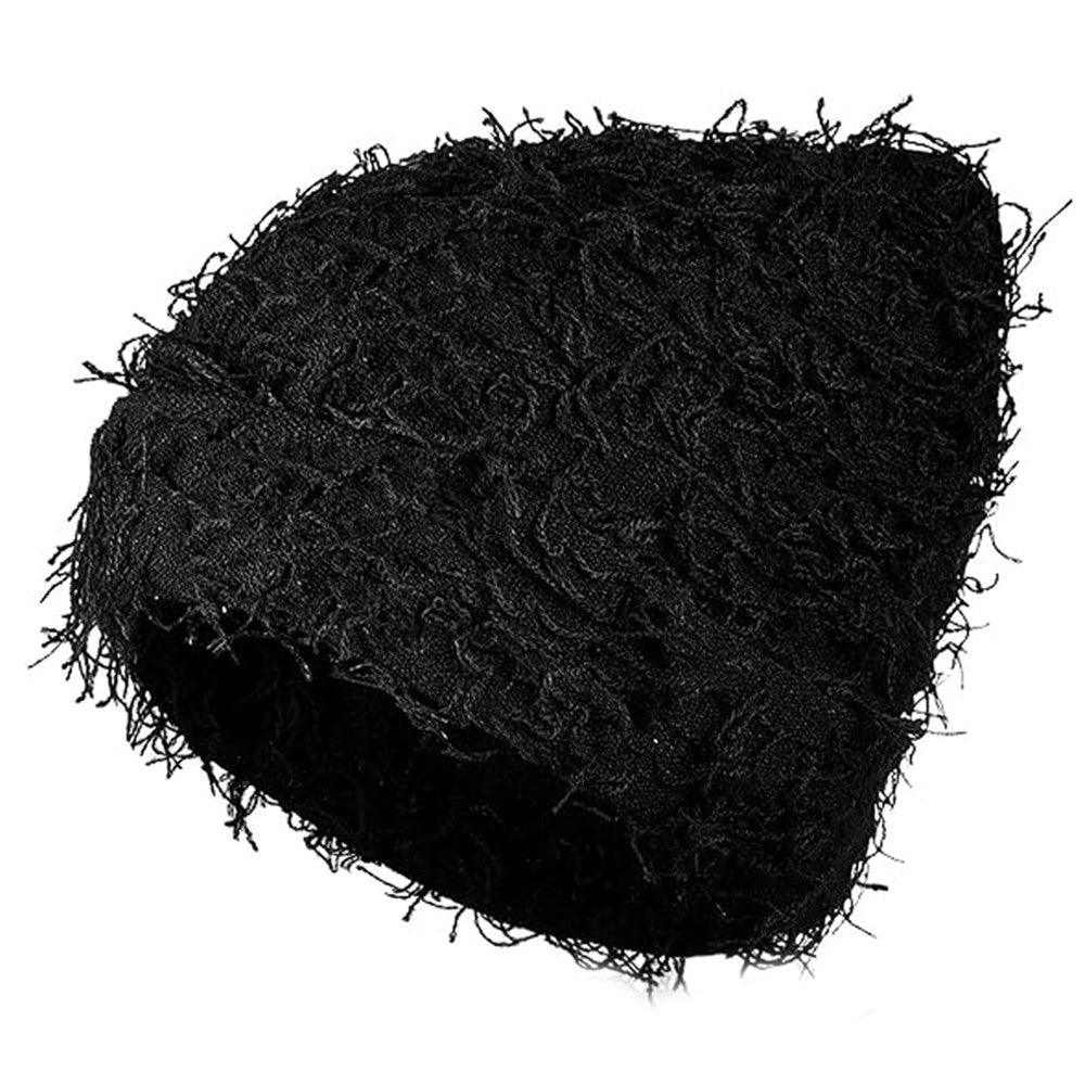 Double-Layer Warm Knitted Hat Autumn Winter Ear Head Protection Unisex Woolen Yarn Beanie Cap