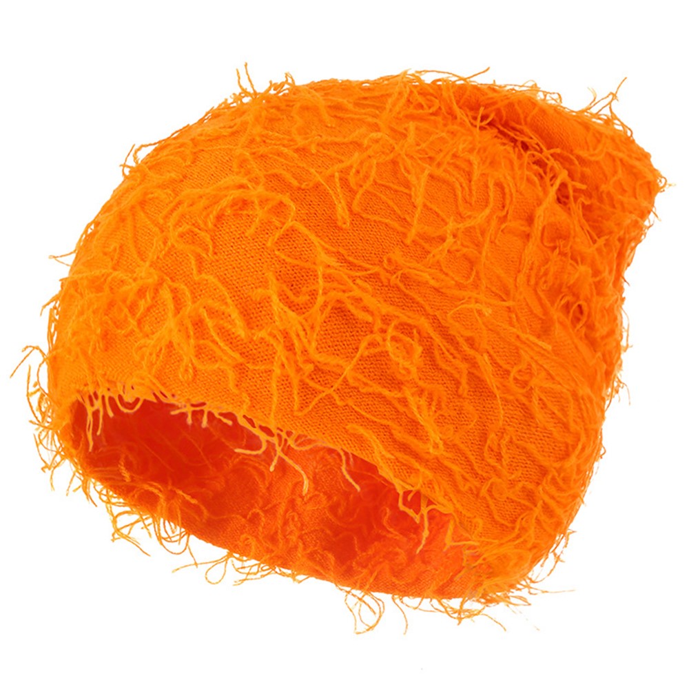 Double-Layer Warm Knitted Hat Autumn Winter Ear Head Protection Unisex Woolen Yarn Beanie Cap