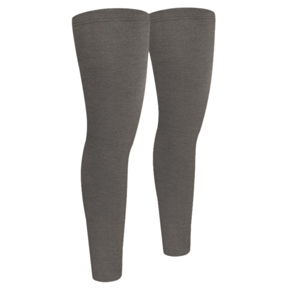 1 Pair Autumn Winter Thermal Leg Warmers Windproof Non-Slip Leg Sleeves for Outdoor Sports