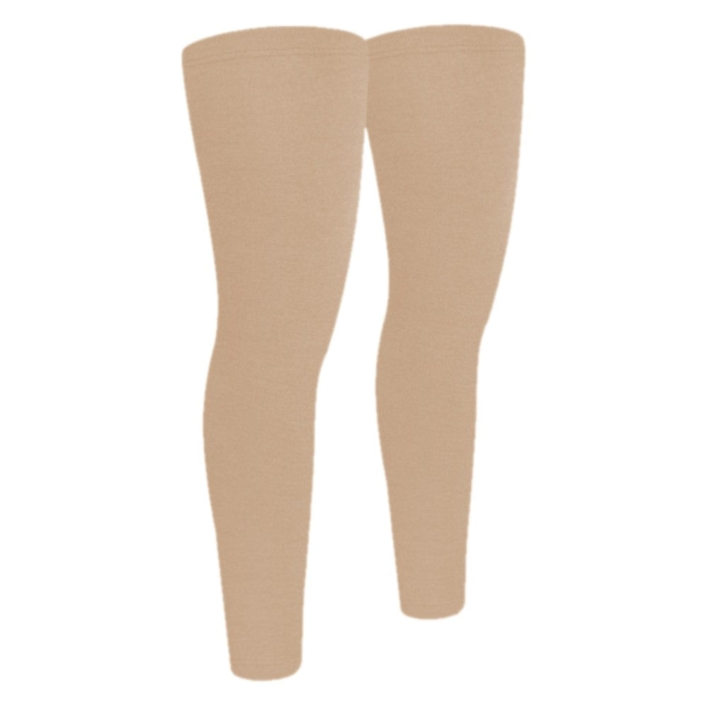 1 Pair Autumn Winter Thermal Leg Warmers Windproof Non-Slip Leg Sleeves for Outdoor Sports