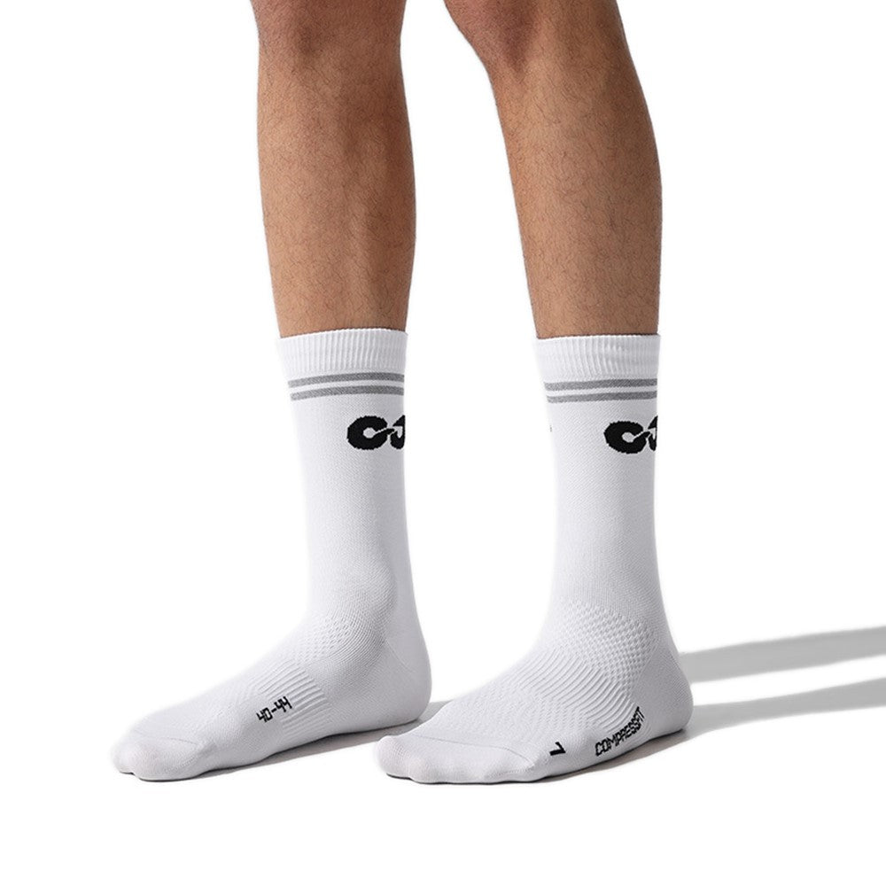 GOLOVEJOY DWZ11 Outdoor Sports Compression Socks Breathable Middle Tube Socks for Running Basketball