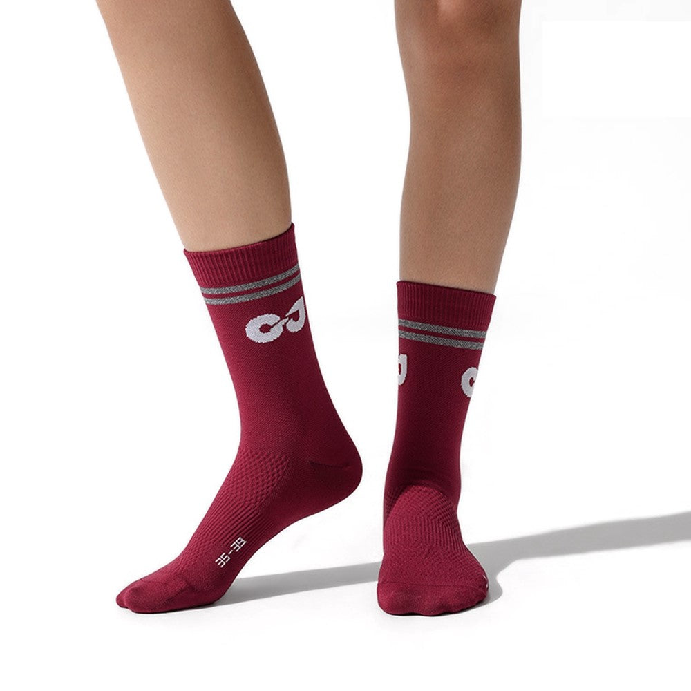 GOLOVEJOY DWZ11 Outdoor Sports Compression Socks Breathable Middle Tube Socks for Running Basketball