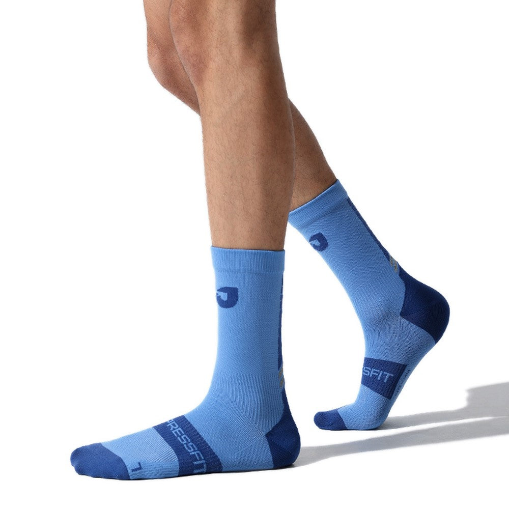 GOLOVEJOY DWZ12 Reflective Middle Tube Socks Outdoor Sports Compression Socks for Running Basketball