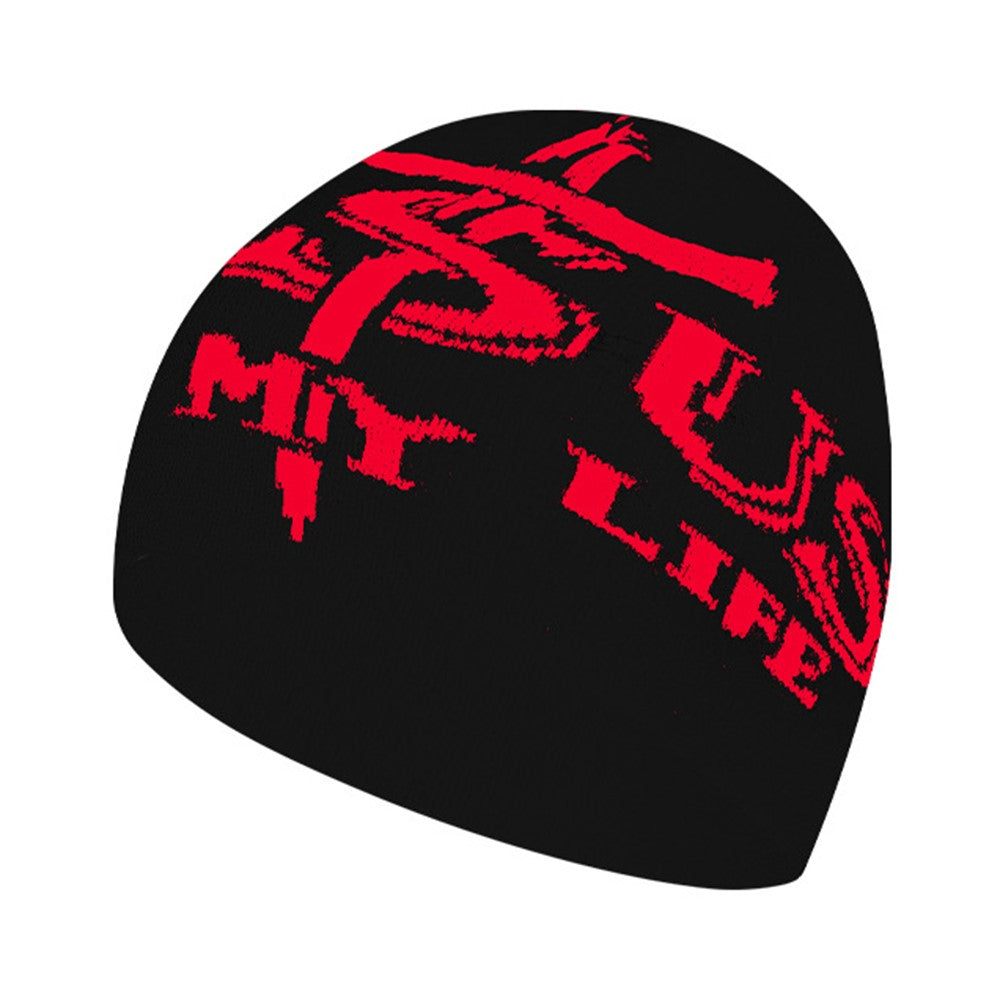 Double Layer Knit Beanie Hat Unisex Thick Warm Winter Outdoor Sports Windproof Cap