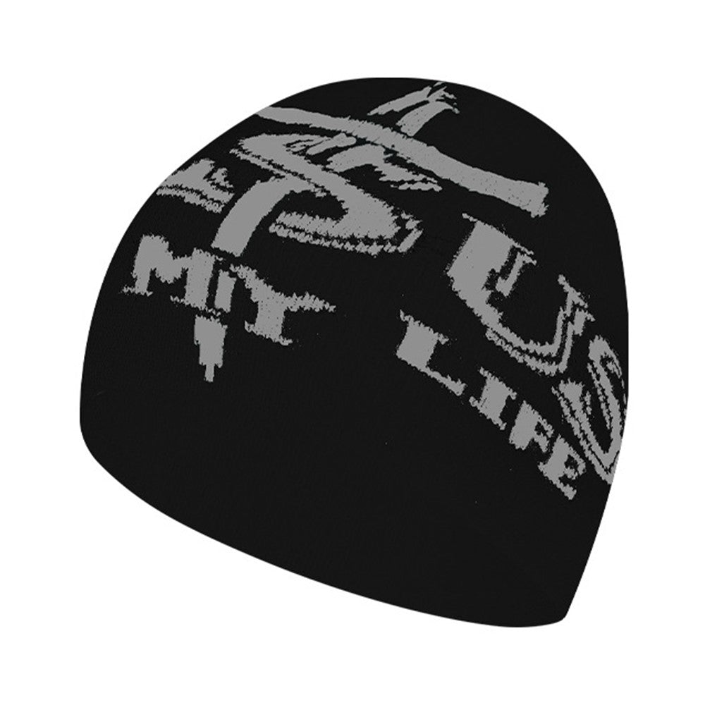 Double Layer Knit Beanie Hat Unisex Thick Warm Winter Outdoor Sports Windproof Cap
