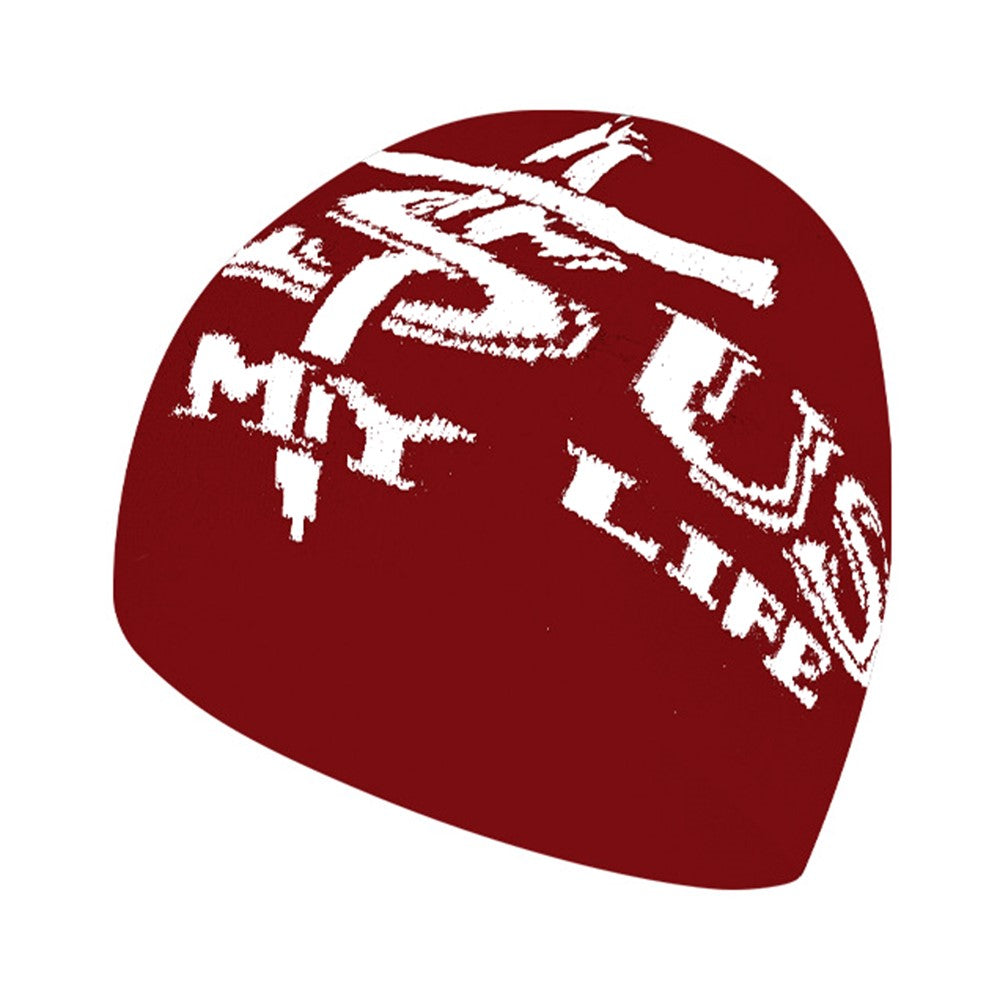 Double Layer Knit Beanie Hat Unisex Thick Warm Winter Outdoor Sports Windproof Cap