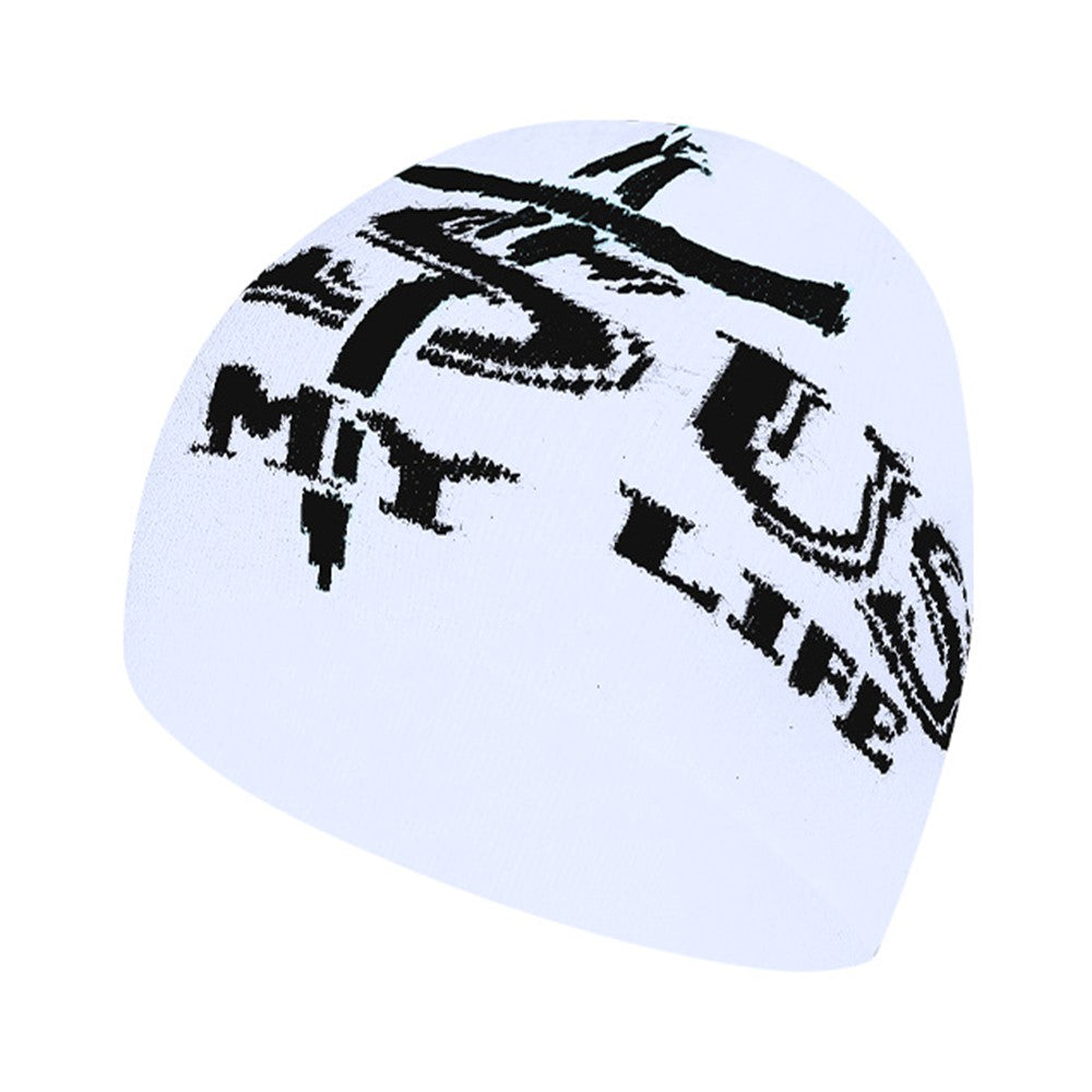 Double Layer Knit Beanie Hat Unisex Thick Warm Winter Outdoor Sports Windproof Cap