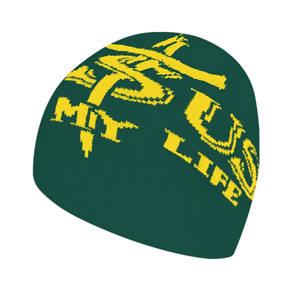 Double Layer Knit Beanie Hat Unisex Thick Warm Winter Outdoor Sports Windproof Cap
