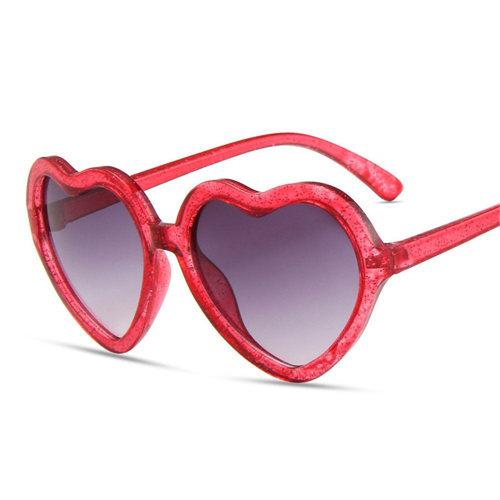 Kids Sunglasses Cute Heart Shaped Glasses Eyewear for Children Girls Boys Baby Age 3-10 Years