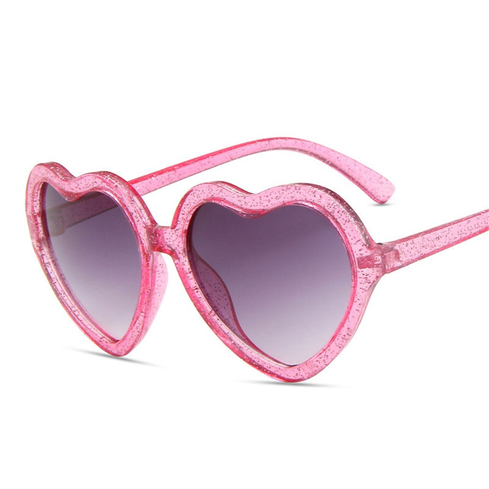 Kids Sunglasses Cute Heart Shaped Glasses Eyewear for Children Girls Boys Baby Age 3-10 Years