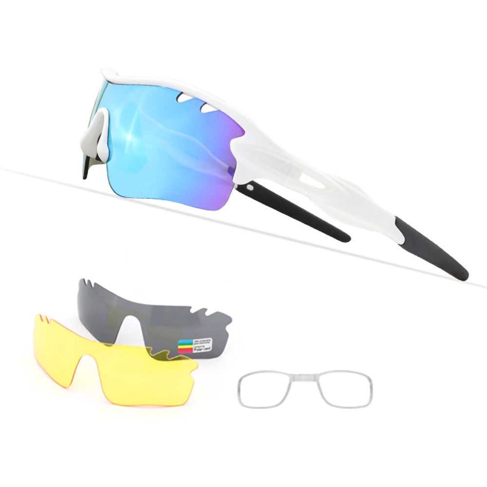 3-10 Years Kids Sports Polarized Sunglasses Cool Cycling UV Protection Sun Glasses with 3 Interchangeable Lenses