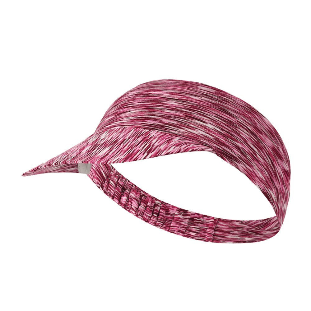 Outdoor Running Sports Sun Visor Cap Breathable Wide Brim Sweat Wicking Quick Dry Empty Top Hat