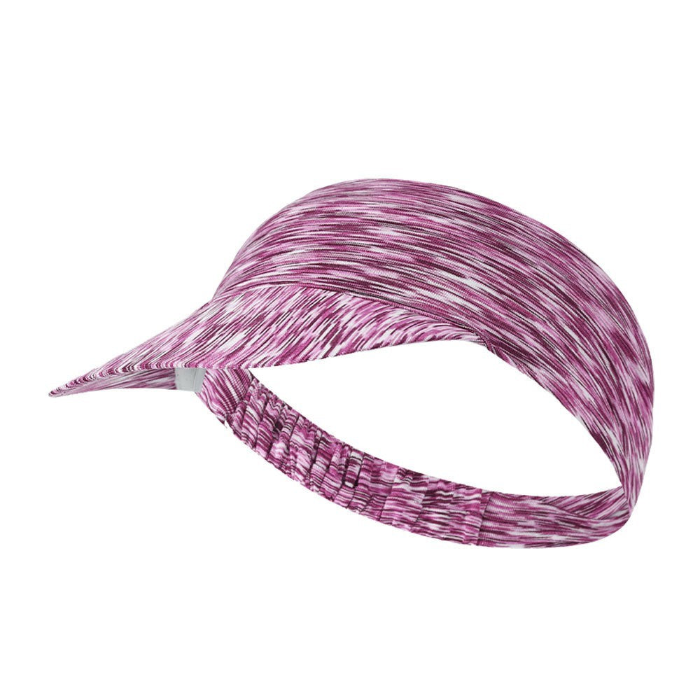 Outdoor Running Sports Sun Visor Cap Breathable Wide Brim Sweat Wicking Quick Dry Empty Top Hat