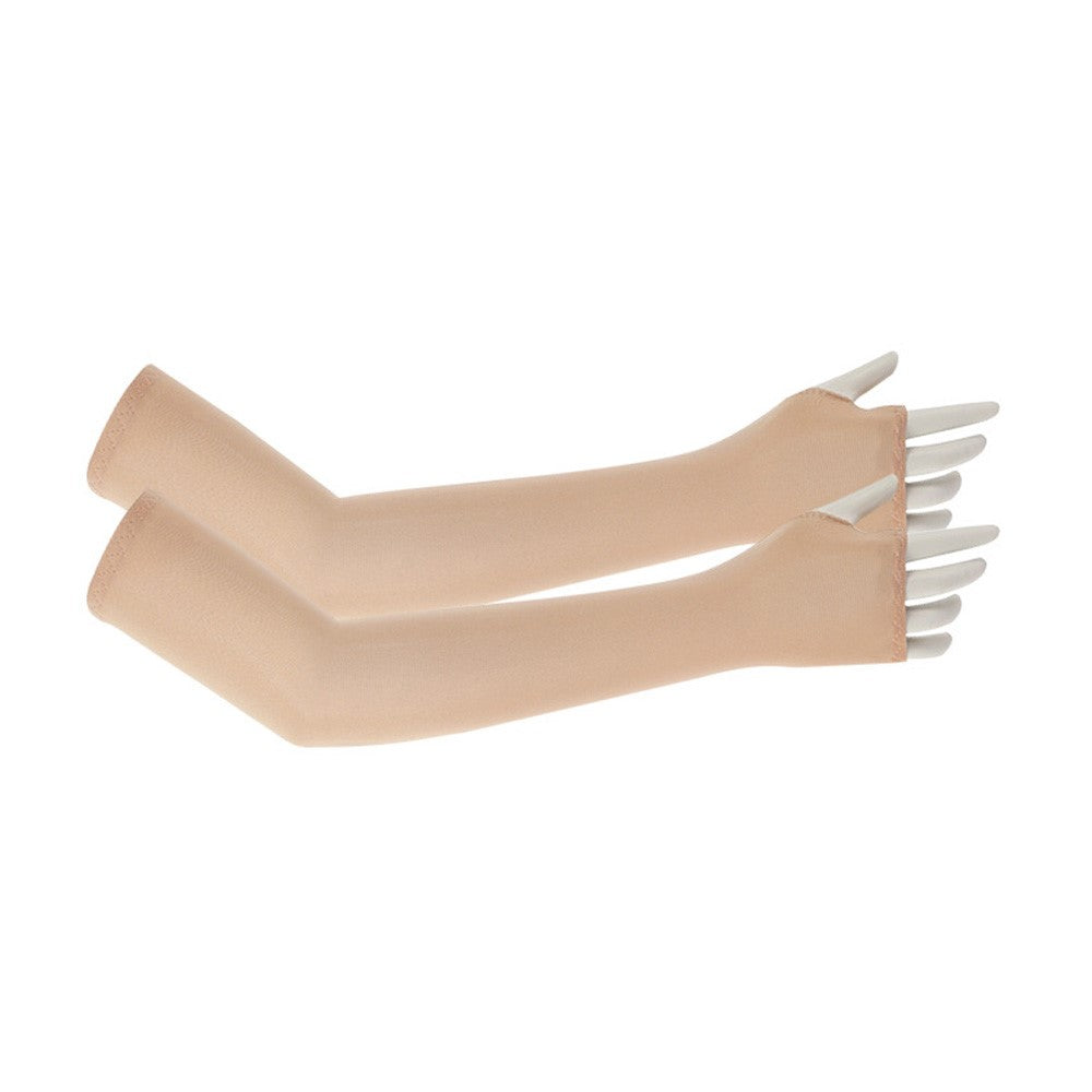Ice Silk Arm Sleeves for Children UV Protection Fingerless Cooling Arm Cover for Outdoor Sports