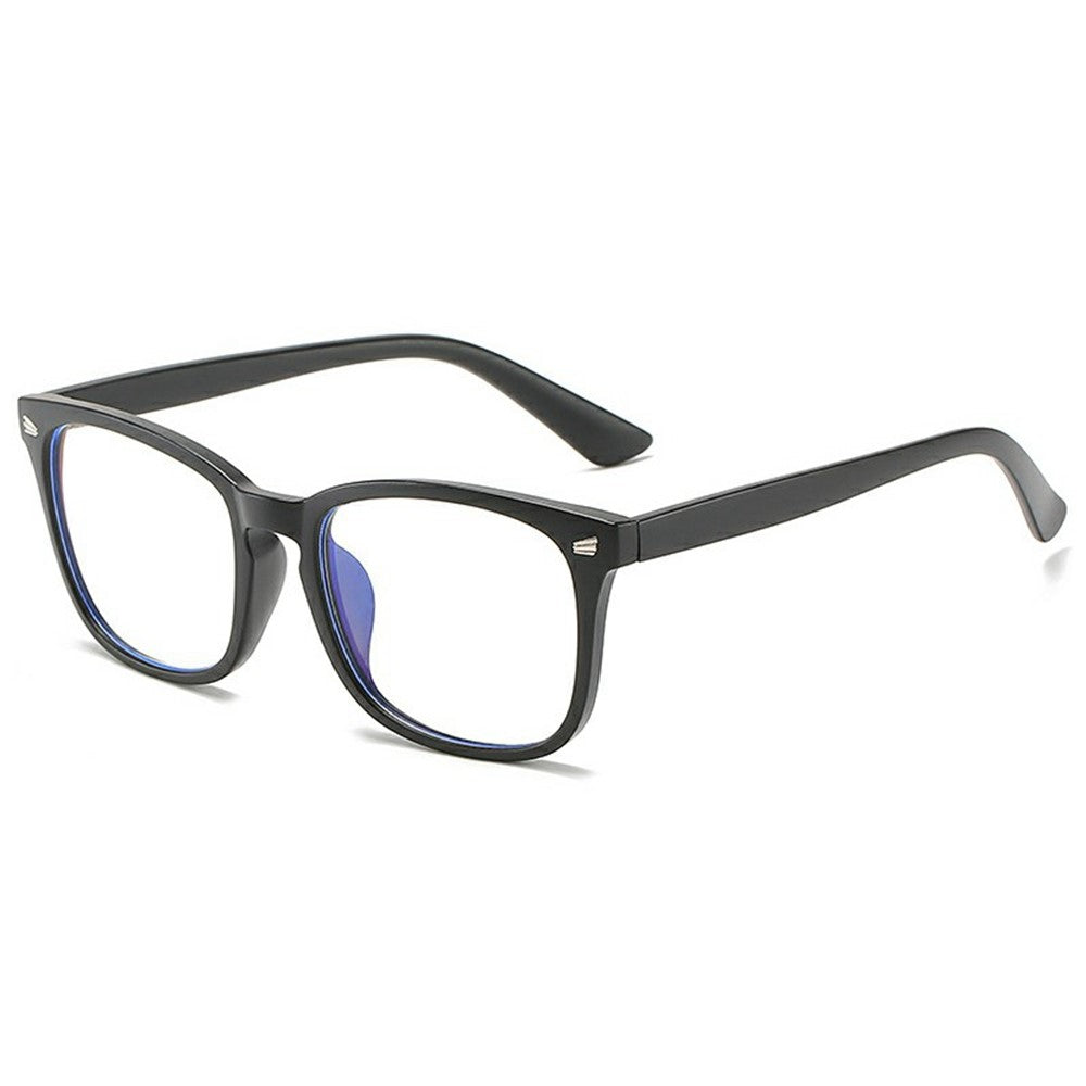 Non Prescription Blue Light Blocking Glasses Retro Square Frame Anti Eye Strain Eyewear for PC Laptop Users